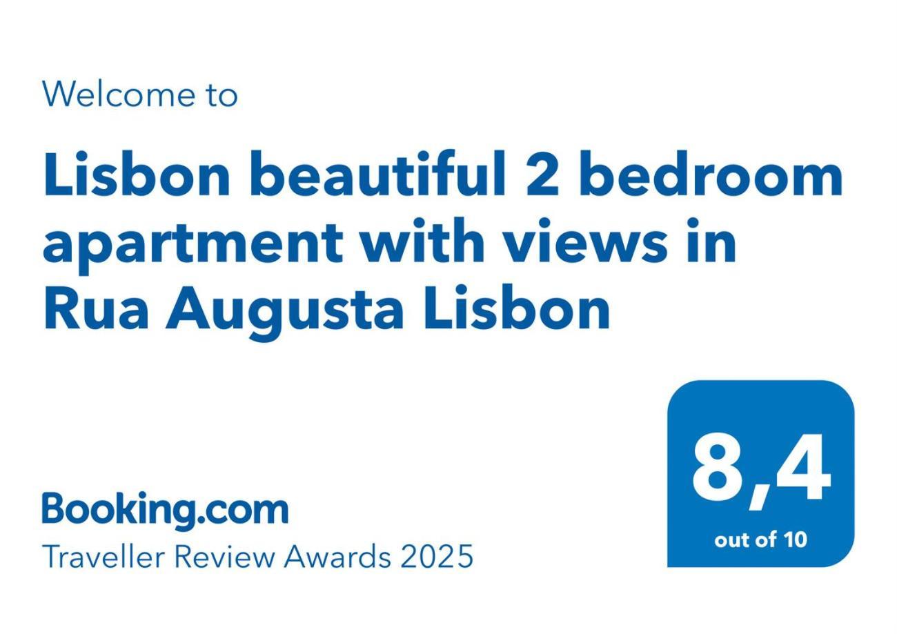 Lisbon Beautiful 2 Bedroom Apartment With Views In Rua Augusta Lisboa Exteriör bild